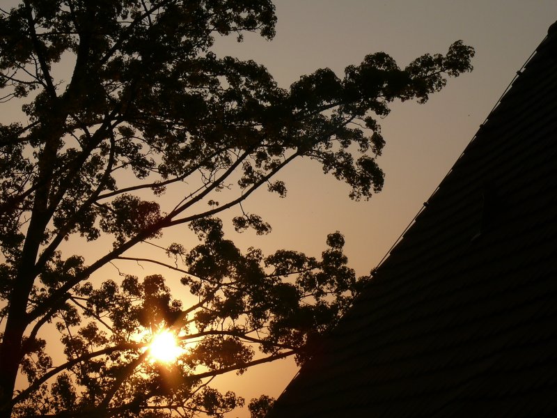 Sonnenuntergang in Tirschenreuth, 15. April 2009