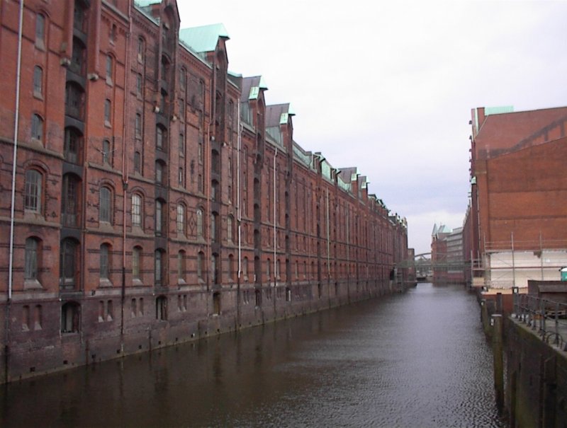 Speicherstadt Hamburg, 2002. Damals waren einige Speicher sogar noch in Betrieb.