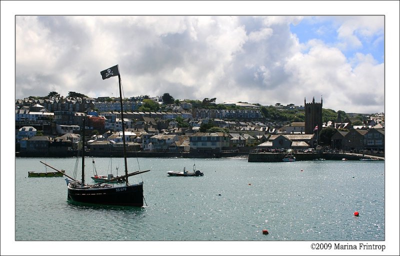 St. Ives Hafen, Cornwall England.
