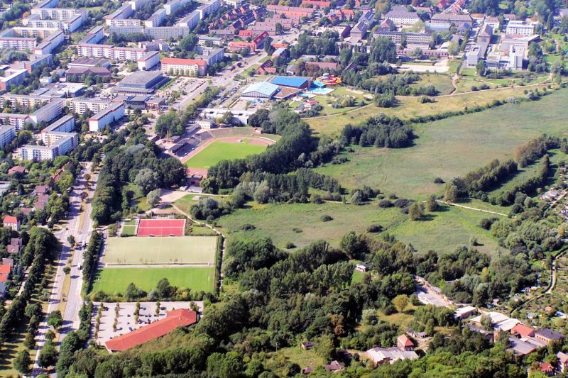 Stadion - Sportpltze - Schwimmbad in Wismar - 29.08.2005