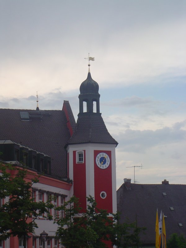 Stadt Burglengenfeld. Besonders schn finde ich im Hintergrund den Himmel.