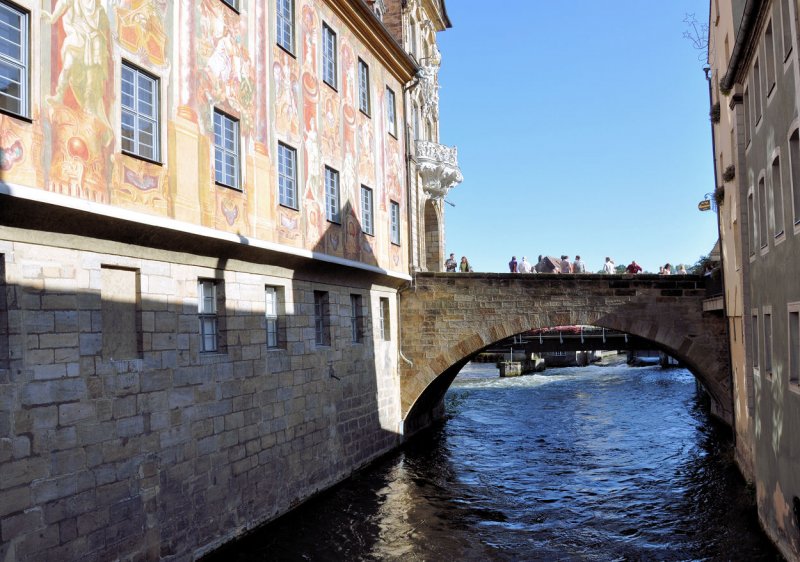 Steinbogenbrcke in der Bamberger Innenstadt  - 30.08.2009