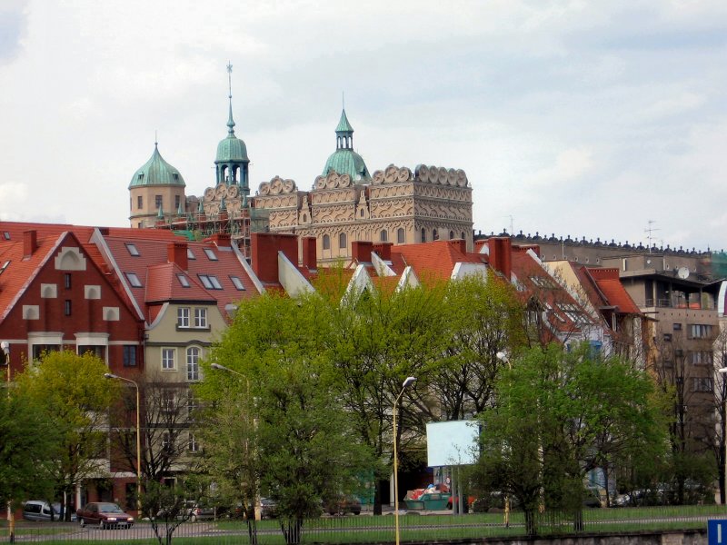 Stettin.Blick zum Schlo - Mai 2006
