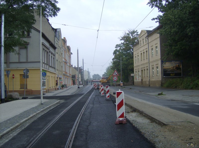 Strae der Jugend, Stadtauswrts, Zustand: 02.09.2008