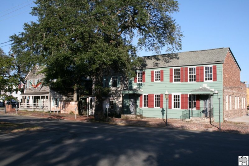 Straenzug in Savannah, Georgia. Die Aufnahme entstand am 23. September 2008.