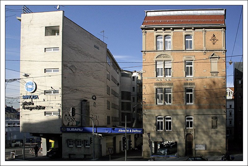 Stuttgart, wie es dort wirklich aussieht. Stdtische Bebauung am Olgaeck. 14.12.2006 (Matthias)