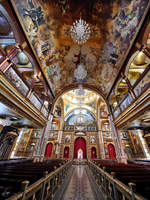 Im Innenraum der koptisch-orthodoxen  Himmlische Kathedrale  in Scharm El-Scheich.