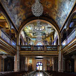 Die kunstvolle Gestaltung in der koptisch-orthodoxen  Himmlische Kathedrale  in Scharm El-Scheich.