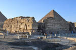 Der Taltempel der Chephren-Pyramide Mitte Dezember 2018 in Gizeh.