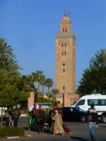 Marrakesch, das Minarett der Koutoubia-Moschee.