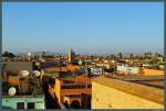 Blick vom El-Badi-Palast über die Dächer der Medina Richtung Norden.