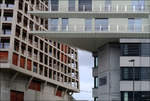 Moderne Architektur bei Basel -    Das 'Helsinki Dreispitz' von Herzog & de Meuron und das 'Transitlager' von BIG.