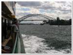 Rckfahrt von Manly mit der   Ferry   Elizabeth ...