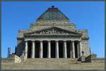 Der Shrine of Remembrance, Kriegerdenkmal fr die Gefallenen des Ersten Weltkrieges, in Melbourne.