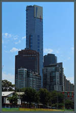 Der Eureka Tower ist mit 297 m das derzeit hchste Gebude Melbournes und zweithchstes Gebude Australiens.