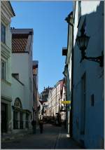 Eine Altstadtgasse von Tallinn.