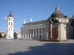 Wilna, Kathedralenplatz mit Glockenturm (03.07.2010)