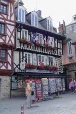 In der Altstadt von Quimper am 23.07.2009.