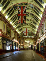 Unterwegs im Leadenhall Market, einem berdachten Markt im Londoner Zentrum.