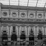 Ein Teil der Fassade im Innern der Galleria Vittorio Emanuele II.