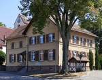 Bodersweier, das Alte Schulhaus, erbaut 1882, seit 1967 Gemeinschaftshaus für örtliche Vereine, Aug.2020