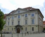Ljubljana, das Gebude der Slowakischen Akademie der Wissenschaft und Knste, Juni 2016