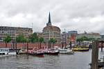 Hamburg - Binnenhafen und Geschftshusern am  Kajen  - 14.07.2013