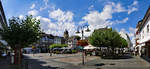 Marktplatz in Euskirchen im Sommer (Panoaufnahme) - 13.08.2017