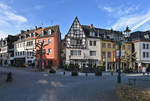 Fachwerkbauten aum Marktplatz - Kreuzung Markt- und Werther Strae in Bad Mnstereifel - 14.02.2021