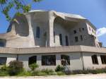 Dornach, das Goetheanum, die Sdseite des aufflligen Bauwerkes, Juli 2013