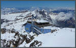 Die Bergstation auf dem 3020 m hohen Titlis bei Engelberg wurde 1967 errichtet und seitdem mehrmals umgebaut.
