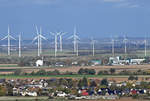 Etliche Windkrafträder im Windpark Euskirchen Nord - 22.10.2020