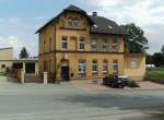 Das ehemalige Postamt der Stadt Gefell prsentiert sich heute in einem ansehnlichen Zustand.