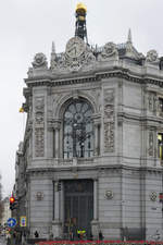 Das Hauptgebäude der Bank von Spanien in Madrid.