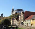 Die Osterburg von der Stadt Weida aus gesehen am 25.10.2024.