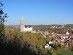 Weida mit der ab 1163 erbauten Osterburg am 25.10.2024.