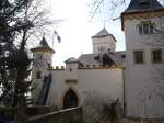 Burg Greifenstein in der Frnkischen Schweiz,  gehrt dem Geschlecht der von Stauffenberg(Hitlerattentter),  sehenswertes Museum,  April 2006