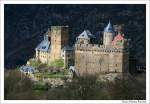 Schnburg oberhalb von Oberwesel im Oberen Mittelrheintal (Unesco Welterbe), Rheinland-Pfalz.