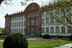 Zweibrcken in Rheinland-Pfalz, die Gartenseite des Herzogenschloes, erbaut 1720-25, April 2011