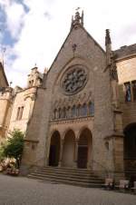 Schlo Marienburg, Frontseite der Schlo Kapelle.Pattensen 23.7.2011