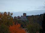 Waldkirch, die Ruine der Kastelburg im Herbst, Okt.2010 