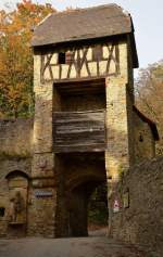 Oberes Tor der Hornberg Burg.