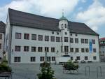 Immenstadt, das Stadtschlo am Marienplatz stammt von 1550, Aug.2012