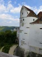 Burg Wildenstein, der Eckturm der Hauptbastion, Aug.2013