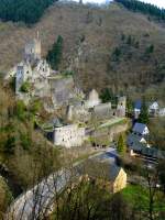 Deutschland, Rheinland-Pfalz, Landkreis Bernkastel-Wittlich,Verbandsgemeinde Manderscheid, Burgruine Niederburg.