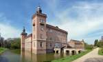 Schloss Gracht (1433) SW-Seite in Erftstadt-Liblar - 02.04.2014