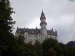 Das Mrchenschloss Neuschwanstein in Hohenschwangau am 18.08.2014