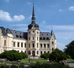 Ralswiek, das Renaissanceschlo, erbaut 1893-96, wird heute als Hotel genutzt, Juli 2006