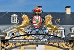 Wappen am Eingang des Residenzschlosses des Fürsten zu Neuwied - 21.09.2015