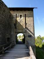 Kssaburg, der Haupteingang mit der Zugbrcke, Sept.2015